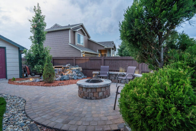 patio and walkway